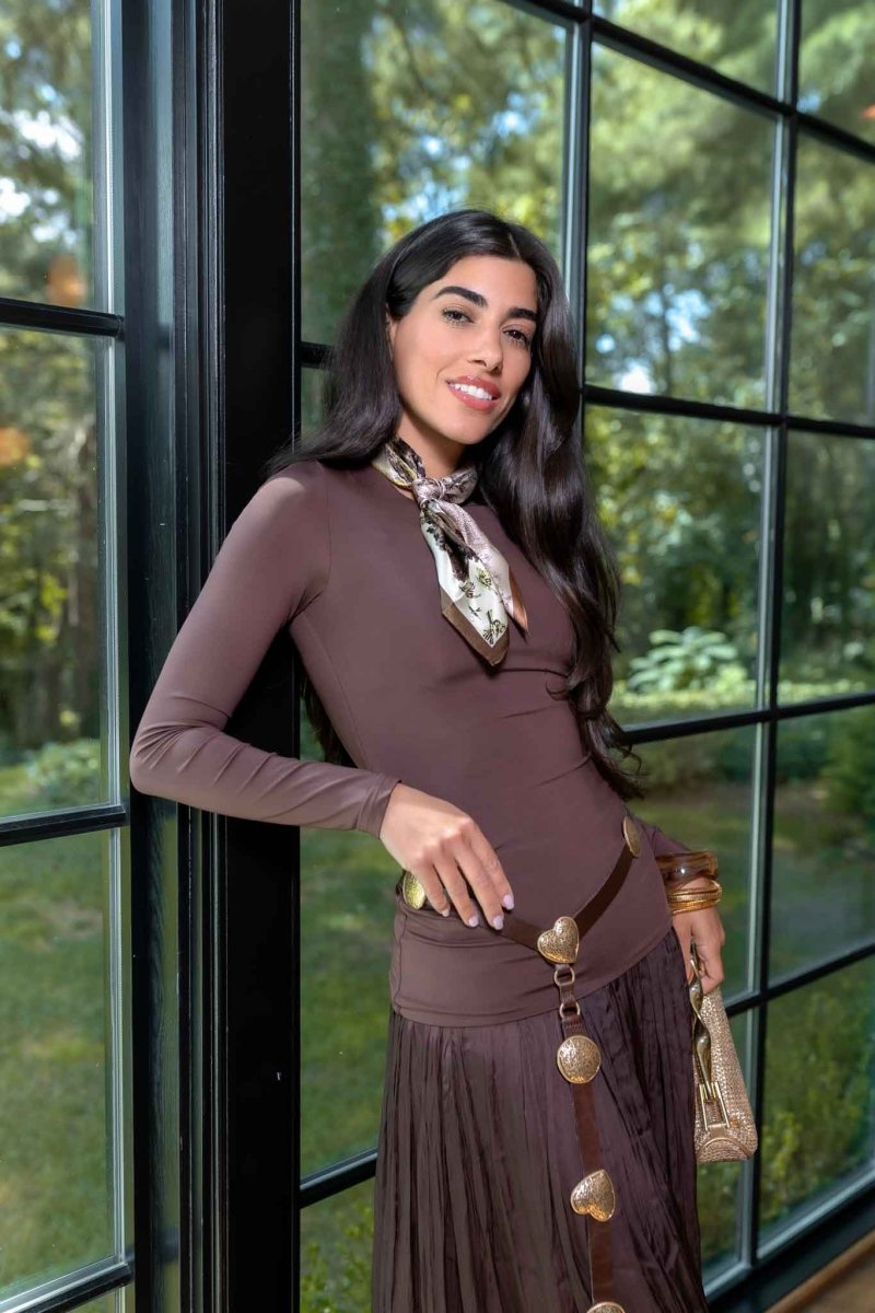 Marina Top (Dark Brown) - Top - Yakira Bella