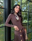 Marina Top (Dark Brown) - Top - Yakira Bella