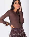Marina Top (Dark Brown) - Top - Yakira Bella