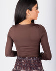 Marina Top (Dark Brown) - Top - Yakira Bella