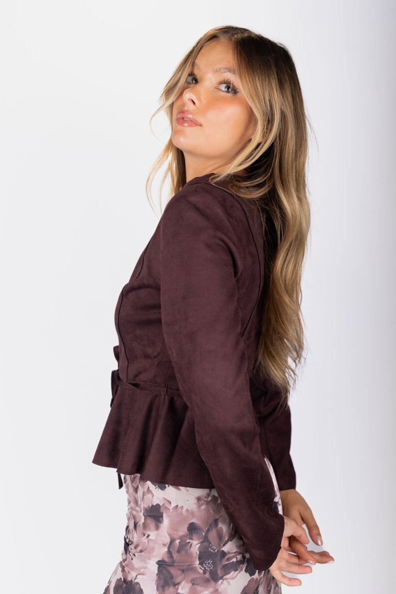 Maris Jacket (Dark Brown) - Top - Yakira Bella