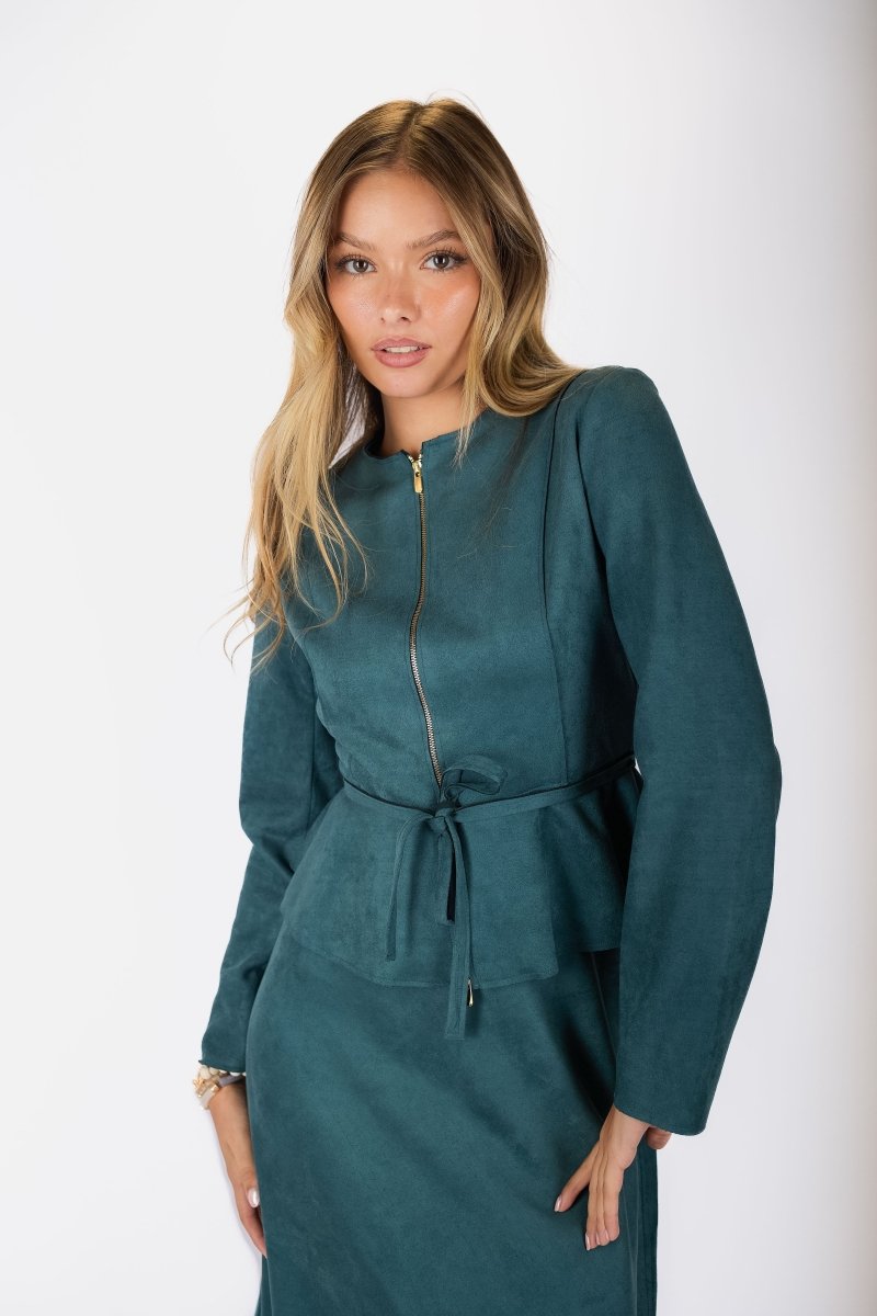 Maris Jacket (Dark Green) - Top - Yakira Bella