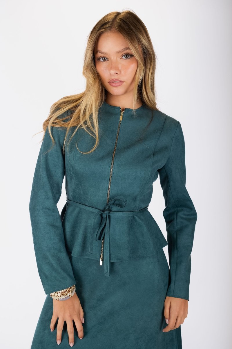 Maris Jacket (Dark Green) - Top - Yakira Bella