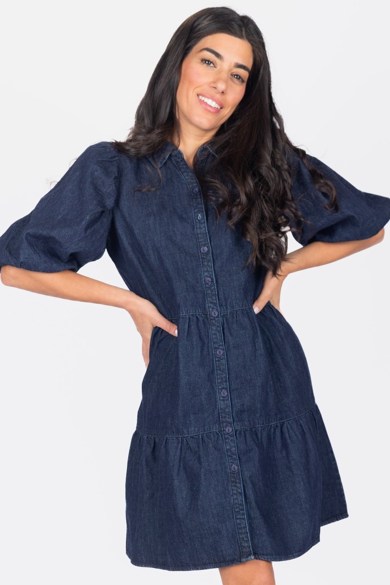 MARLEY DRESS (DENIM) - Dress - Yakira Bella