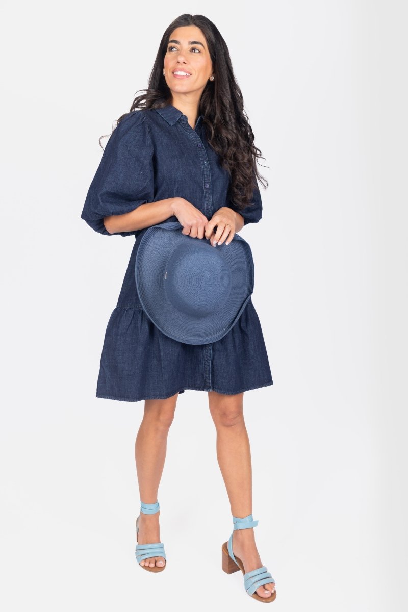 MARLEY DRESS (DENIM) - Dress - Yakira Bella