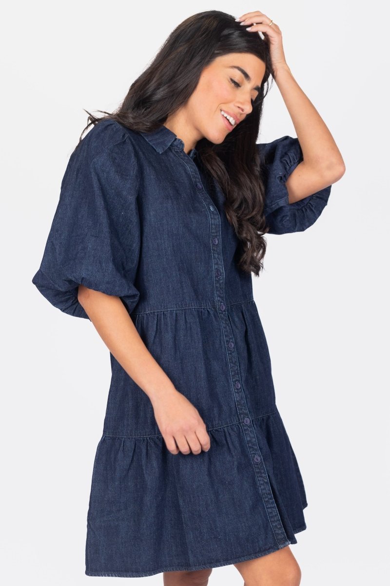 MARLEY DRESS (DENIM) - Dress - Yakira Bella