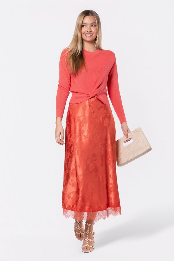 Marley Skirt (Deep Coral) - Skirt - Yakira Bella