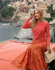 Marley Skirt (Deep Coral) - Skirt - Yakira Bella