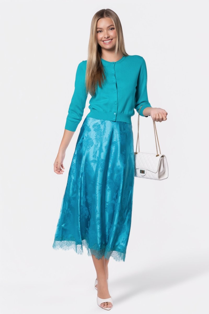 Marley Skirt (Teal) - Skirt - Yakira Bella