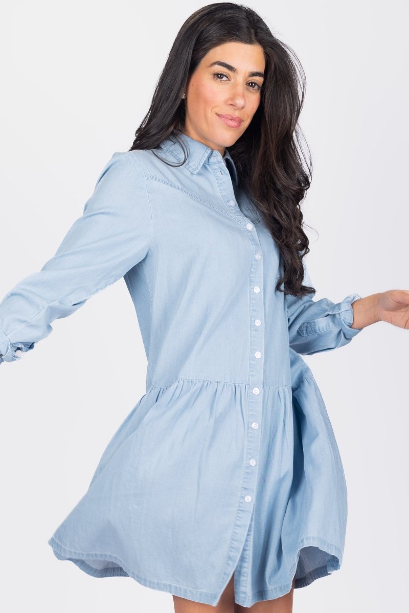 MARLOW DRESS (CHAMBRAY) - Dress - Yakira Bella