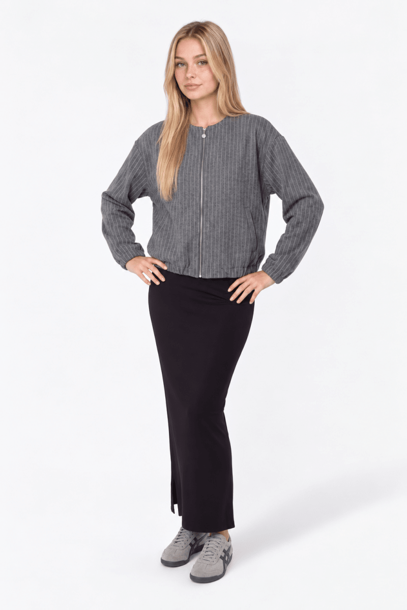 Martina Jacket (Grey) - Top - Yakira Bella