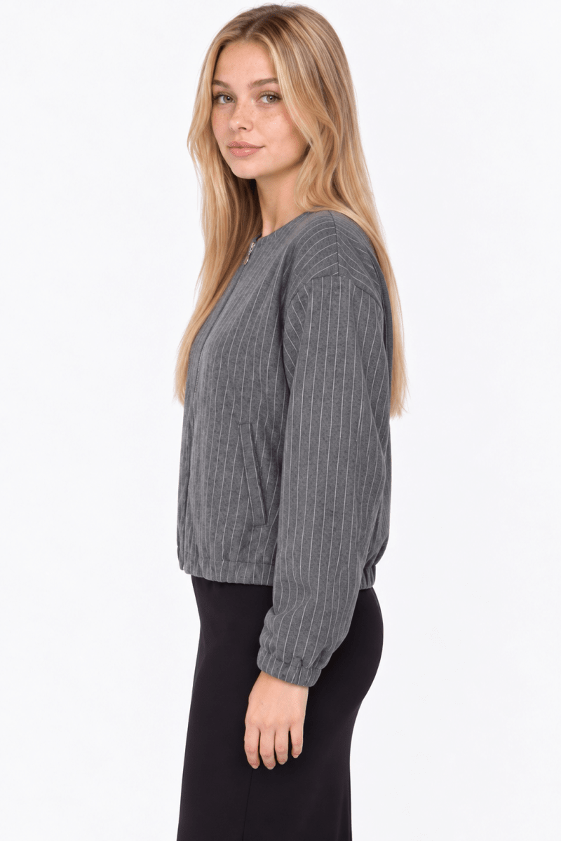 Martina Jacket (Grey) - Top - Yakira Bella
