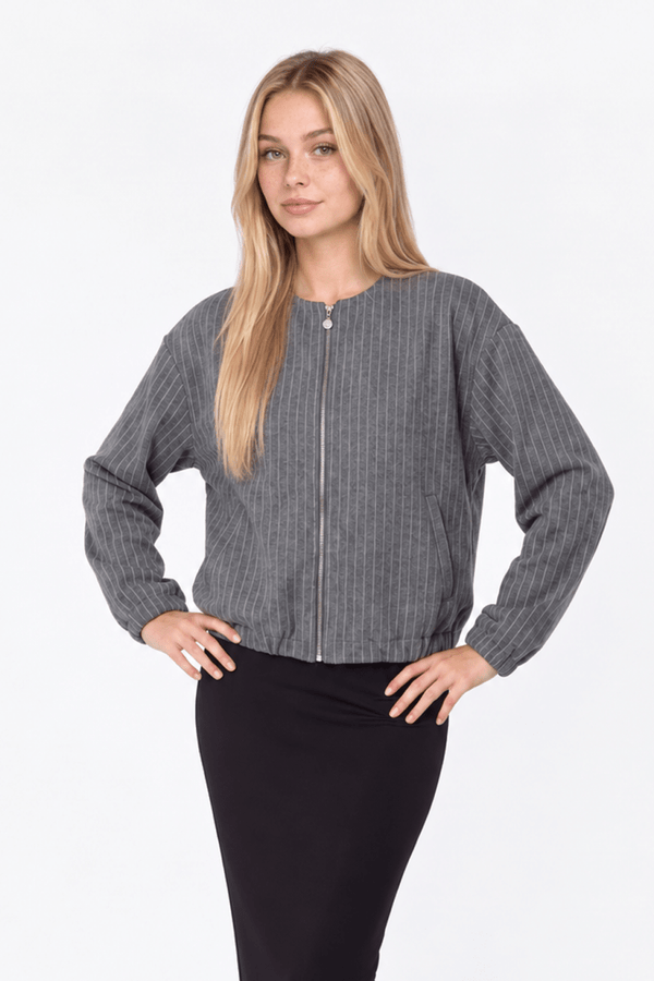 Martina Jacket (Grey) - Top - Yakira Bella