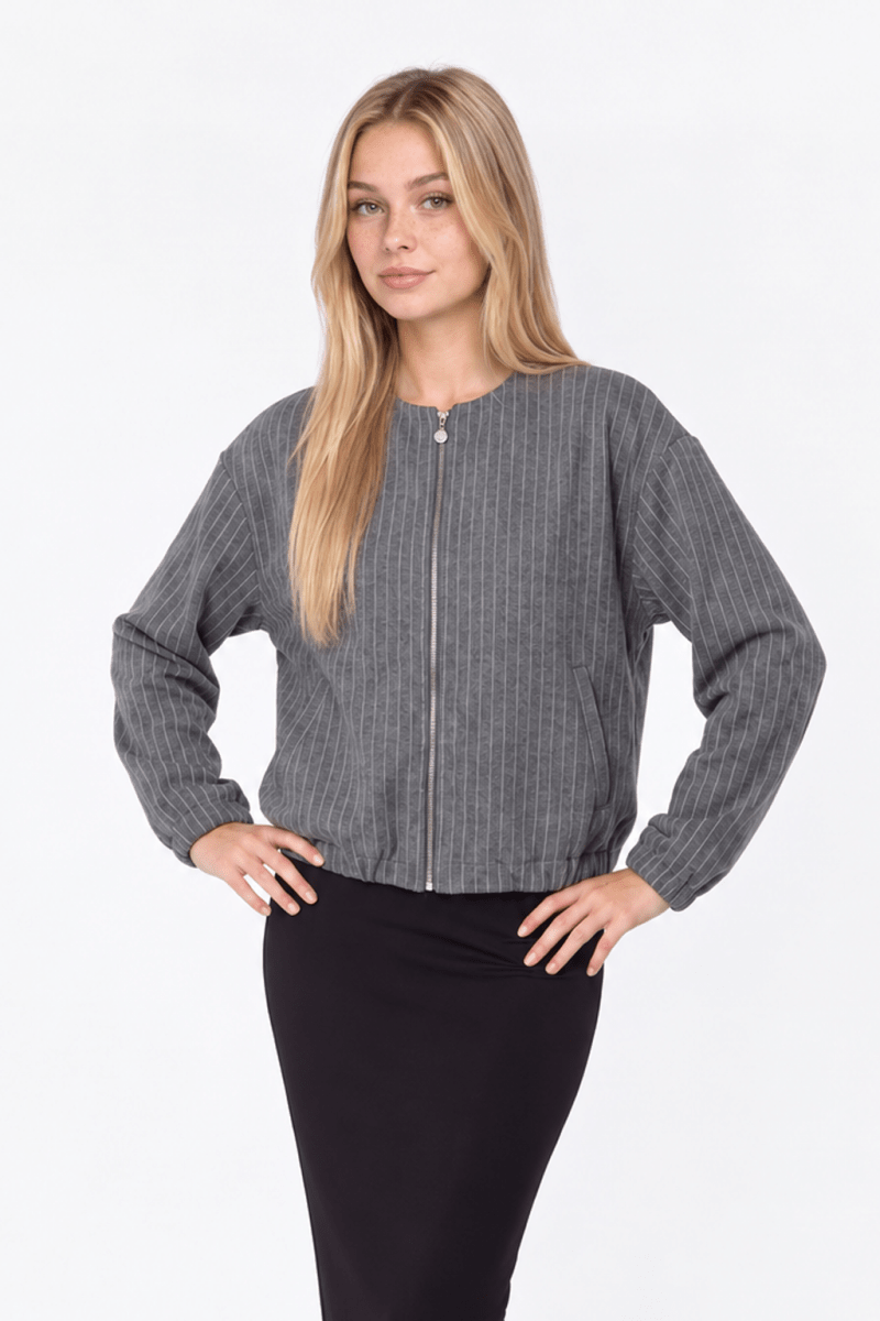 Martina Jacket (Grey) - Top - Yakira Bella