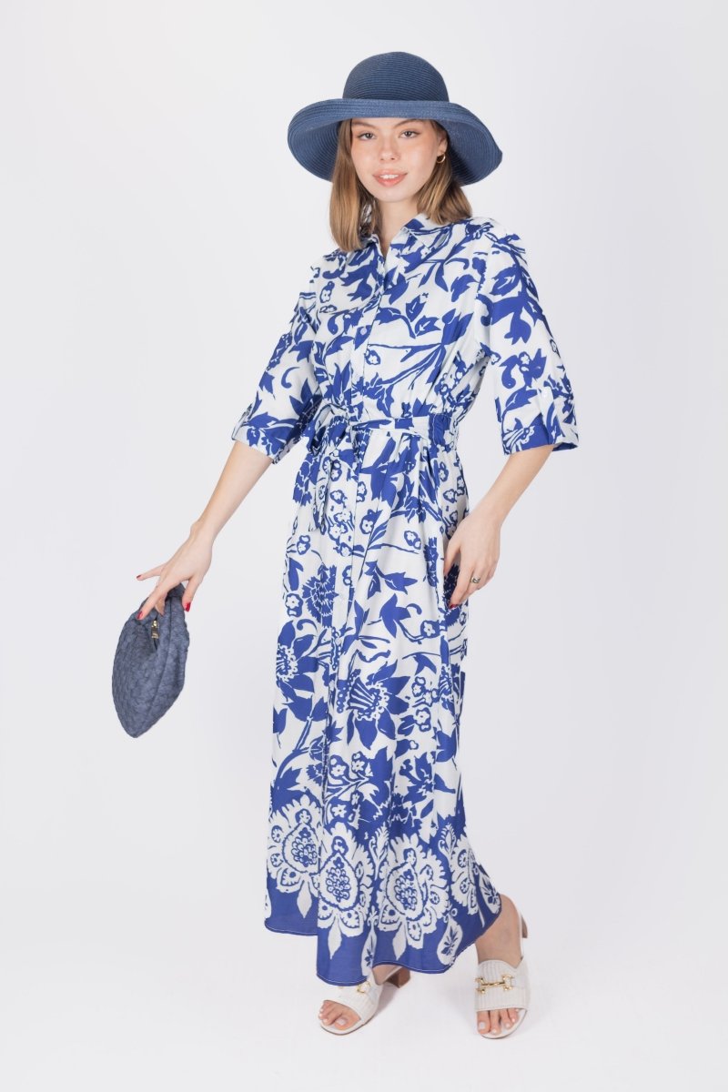 MARYAM DRESS (NAVY) - Dress - Yakira Bella