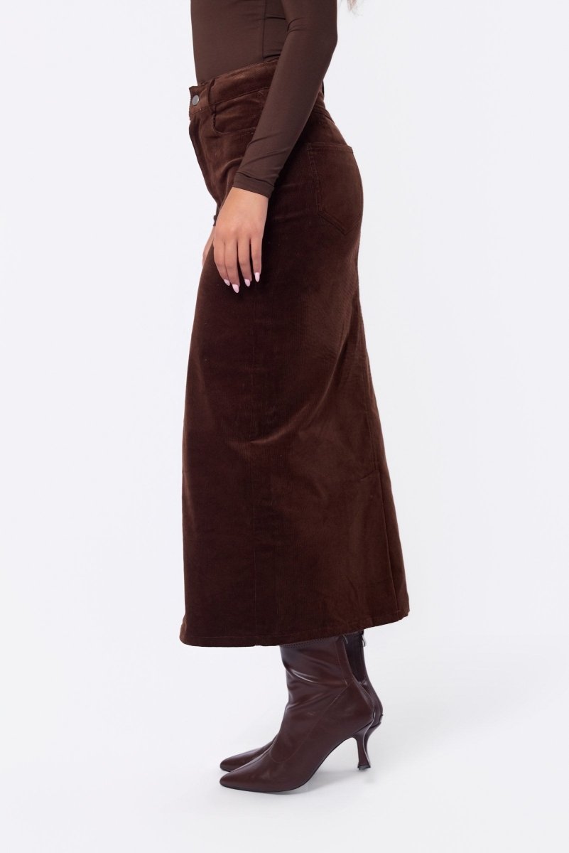 Matilda Skirt (Dark Brown) - Skirt - Yakira Bella