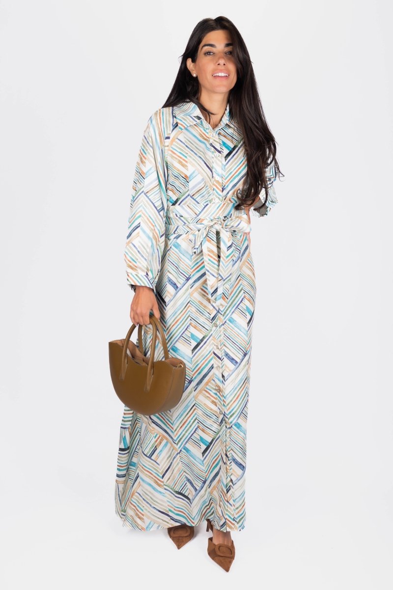 Mavis Dress 53" (Multi) - Dress - Yakira Bella