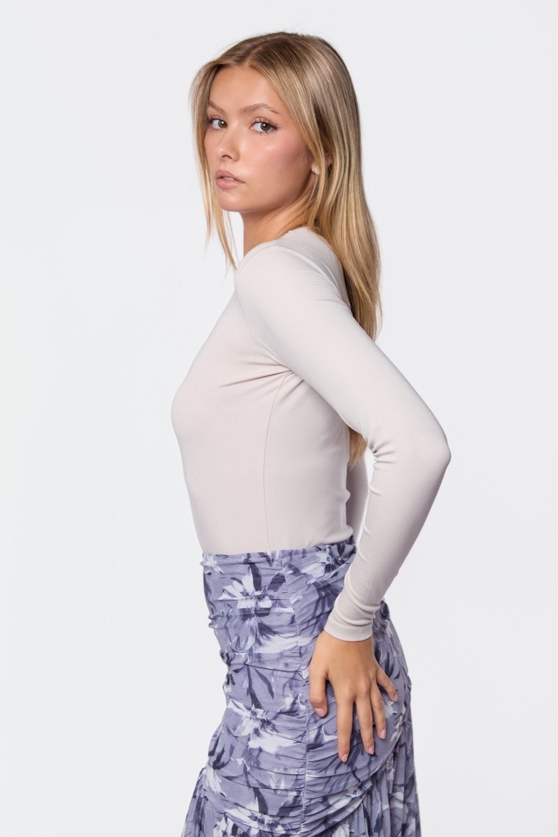 May Top (Light Grey) - Top - Yakira Bella