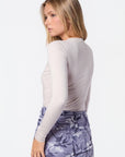 May Top (Light Grey) - Top - Yakira Bella