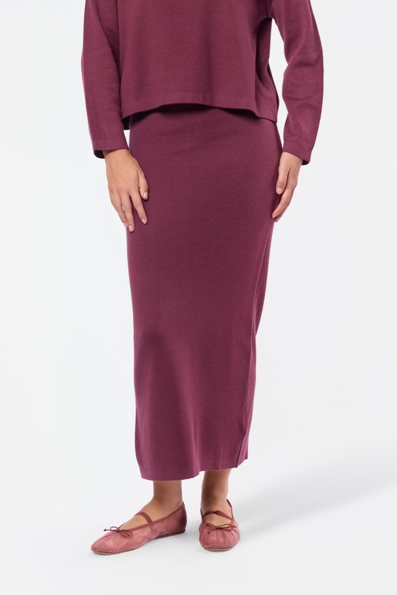 Medina Skirt (Burgundy) - Skirt - Yakira Bella