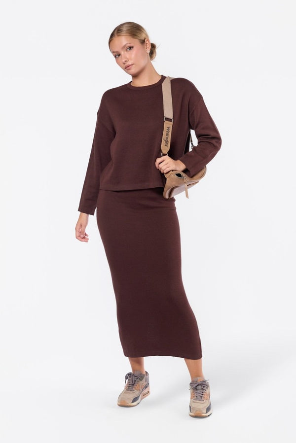 Medina Skirt (Dark Brown) - Skirt - Yakira Bella