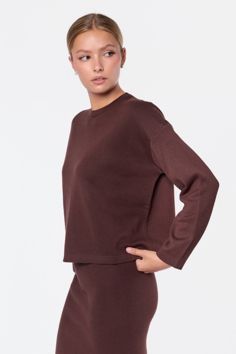 Medina Top (Dark Brown) - Top - Yakira Bella