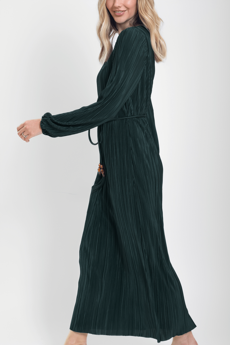 Megan Dress (Dark Green) - Dress - Yakira Bella