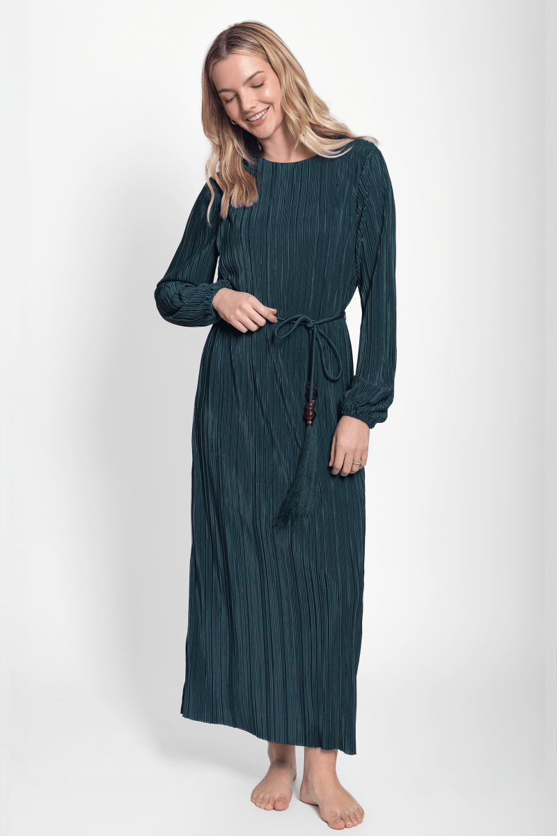 Megan Dress (Dark Green) - Dress - Yakira Bella