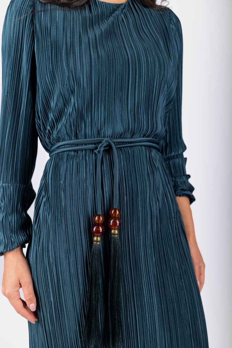 Megan Dress (Dark Green) - Dress - Yakira Bella