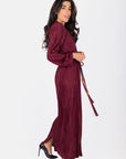 Megan Dress (Wine) - Dress - Yakira Bella