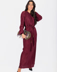 Megan Dress (Wine) - Dress - Yakira Bella