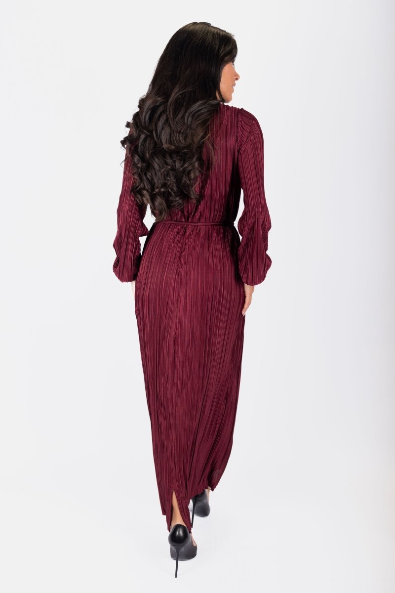 Megan Dress (Wine) - Dress - Yakira Bella