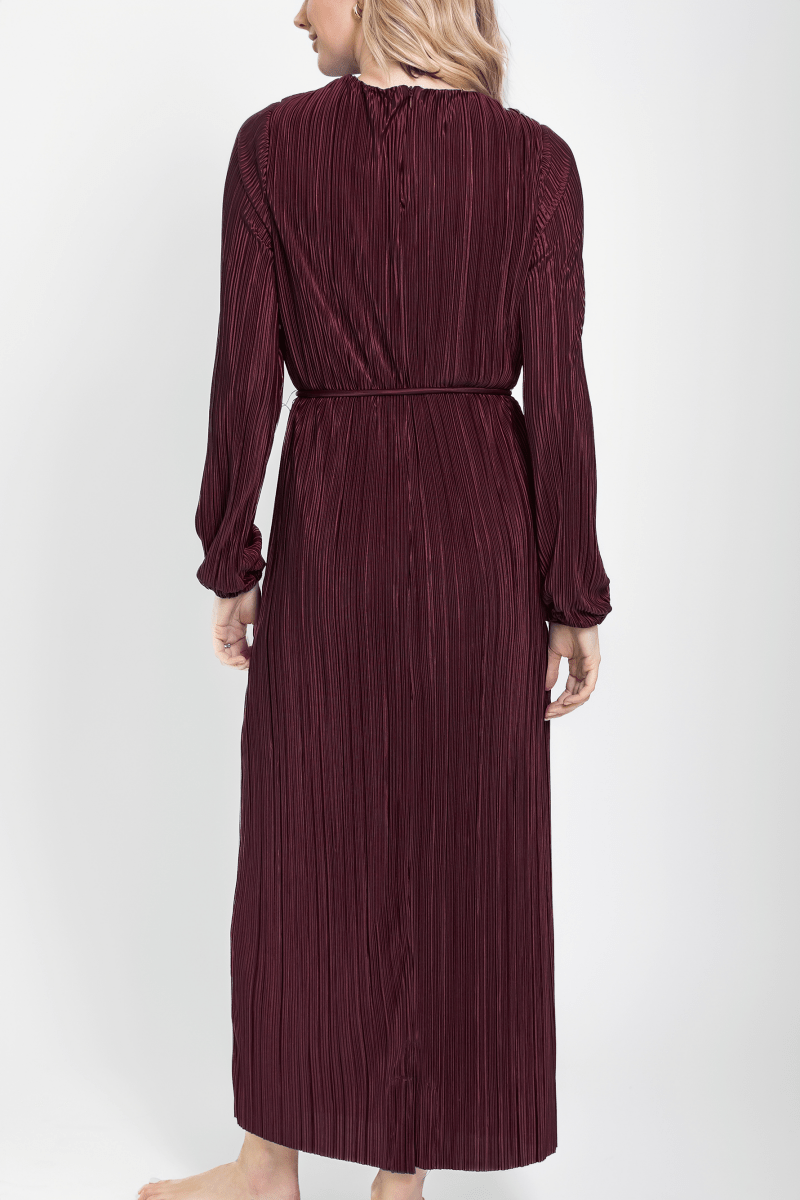Megan Dress (Wine) - Dress - Yakira Bella