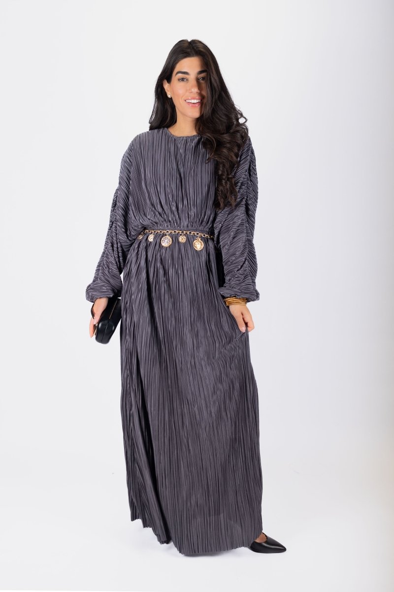 Meliora Dress (Blue Grey) - Dress - Yakira Bella