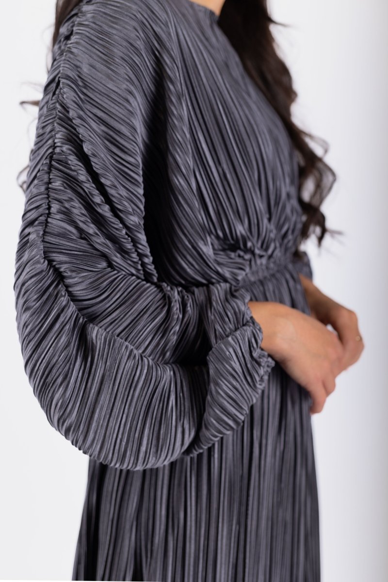 Meliora Dress (Blue Grey) - Dress - Yakira Bella