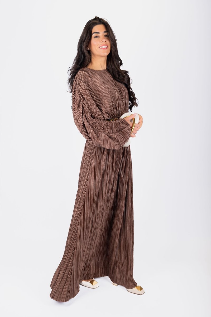 Meliora Dress (Brown) - Dress - Yakira Bella