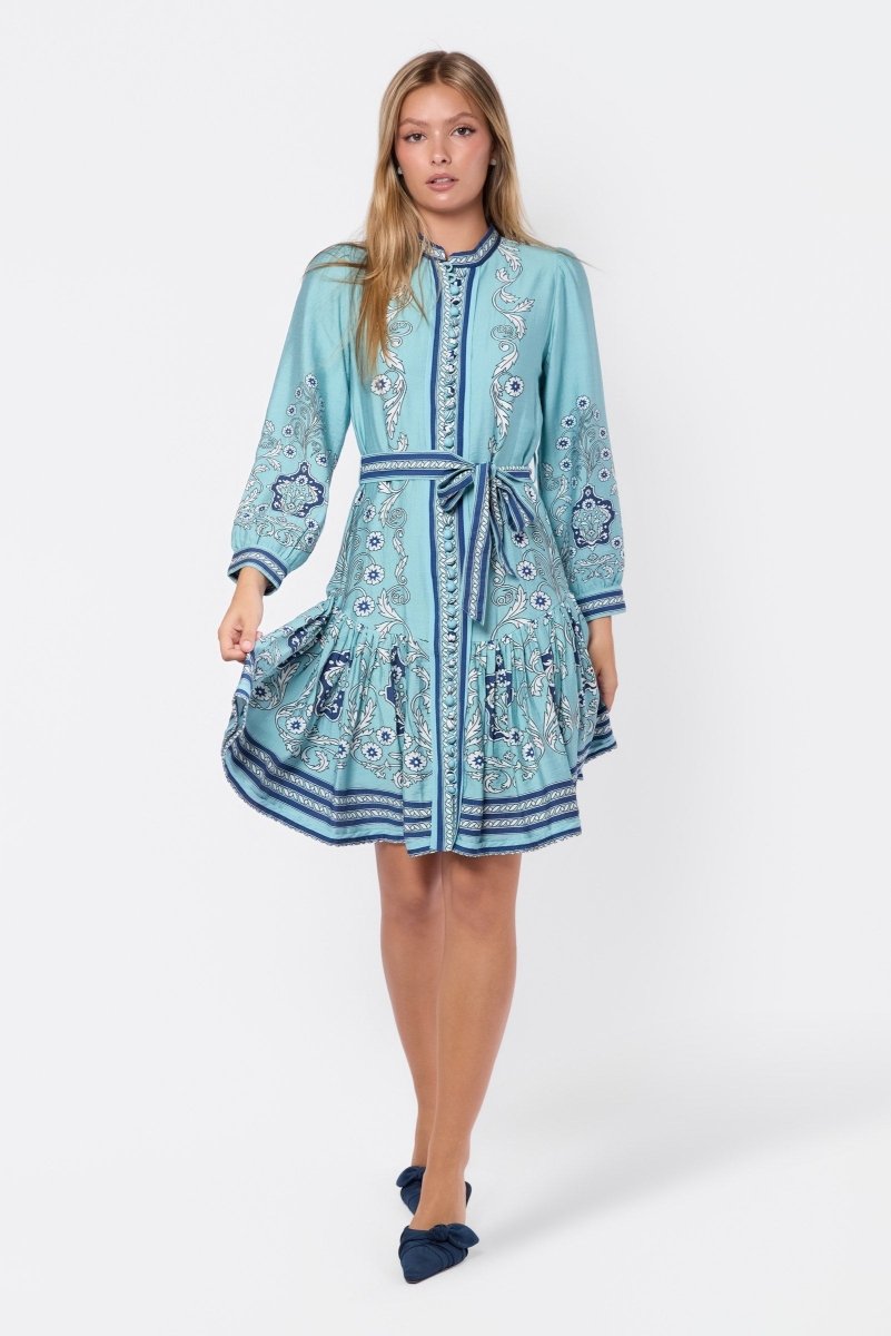 Melissa Dress (Blue) - Dress - Yakira Bella