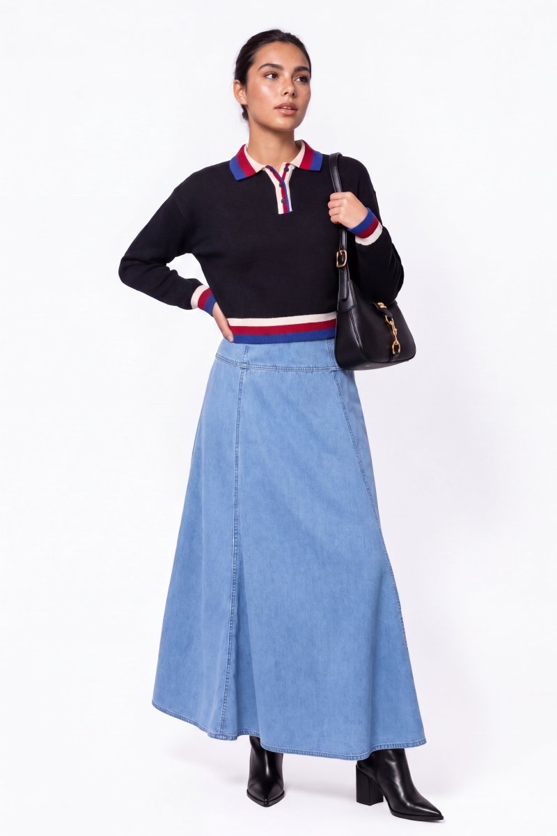 Mika Skirt (Blue) - Skirt - Yakira Bella