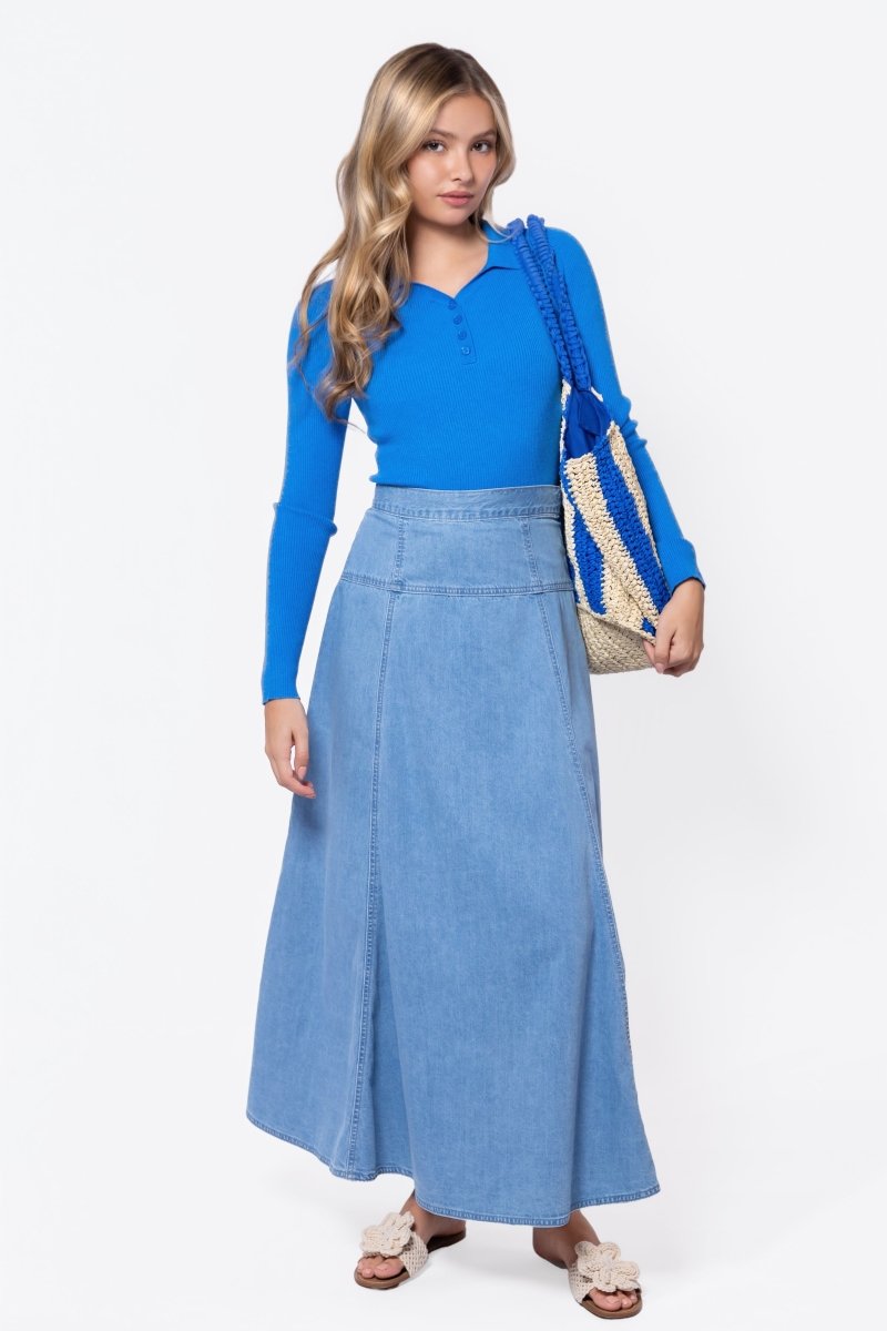 Mika Skirt (Blue) - Skirt - Yakira Bella