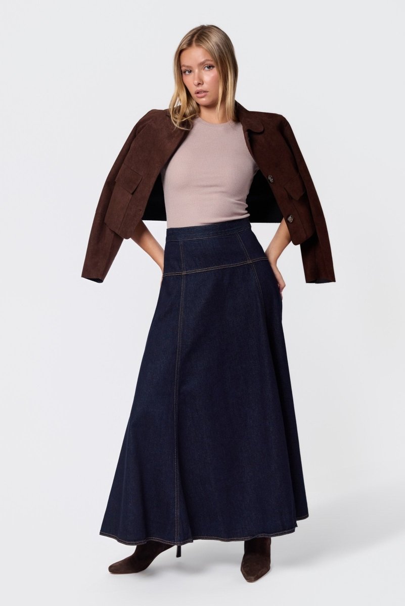 Mika Skirt (Navy) - Skirt - Yakira Bella