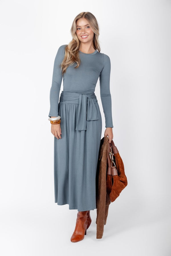 Mila Set (Slate Blue) - Top - Yakira Bella