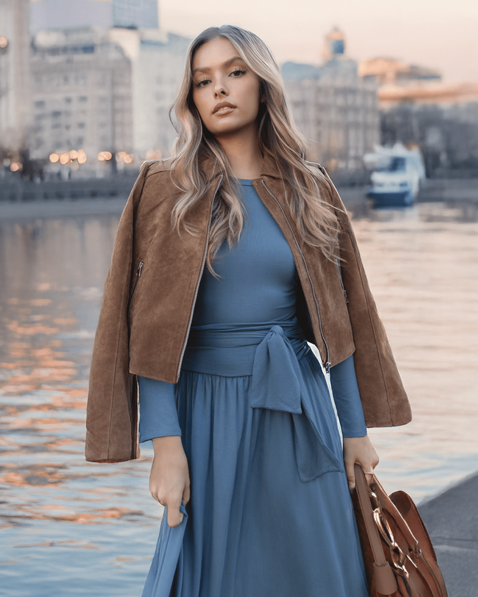 Mila Set (Slate Blue) - Top - Yakira Bella