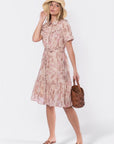 Miley Dress (Pink/Khaki) - Dress - Yakira Bella