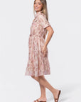 Miley Dress (Pink/Khaki) - Dress - Yakira Bella