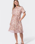 Miley Dress (Pink/Khaki) - Dress - Yakira Bella