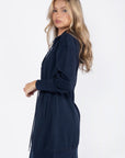 Mina Dress 37" (Navy) - Dress - Yakira Bella