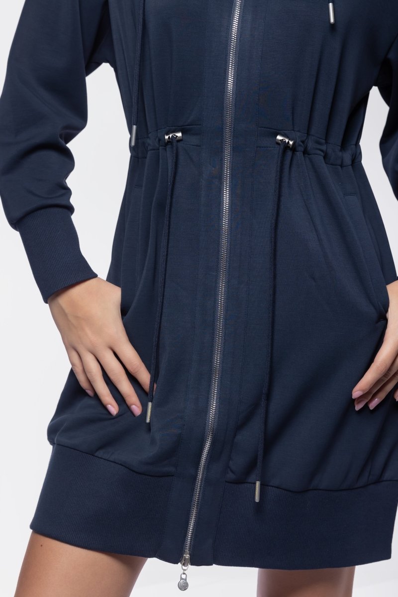 Mina Dress 37&quot; (Navy) - Dress - Yakira Bella