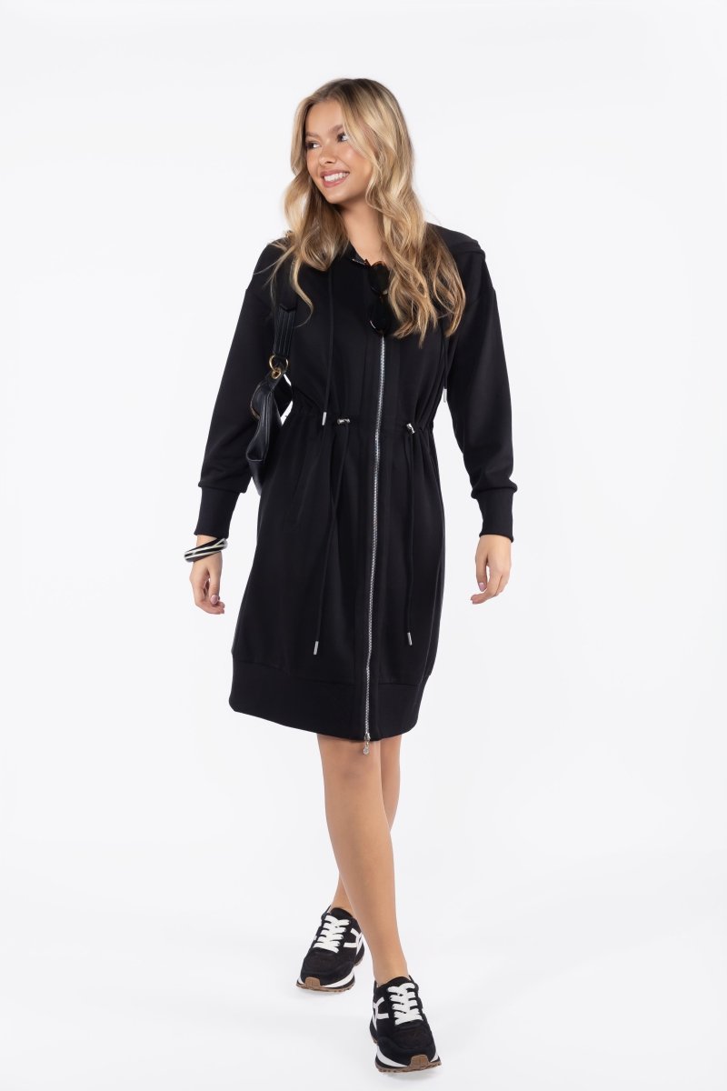 Mina Dress 40&quot; (Black) - Dress - Yakira Bella