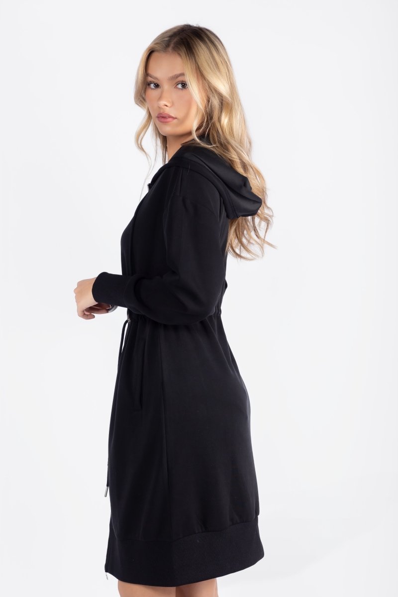 Mina Dress 40&quot; (Black) - Dress - Yakira Bella