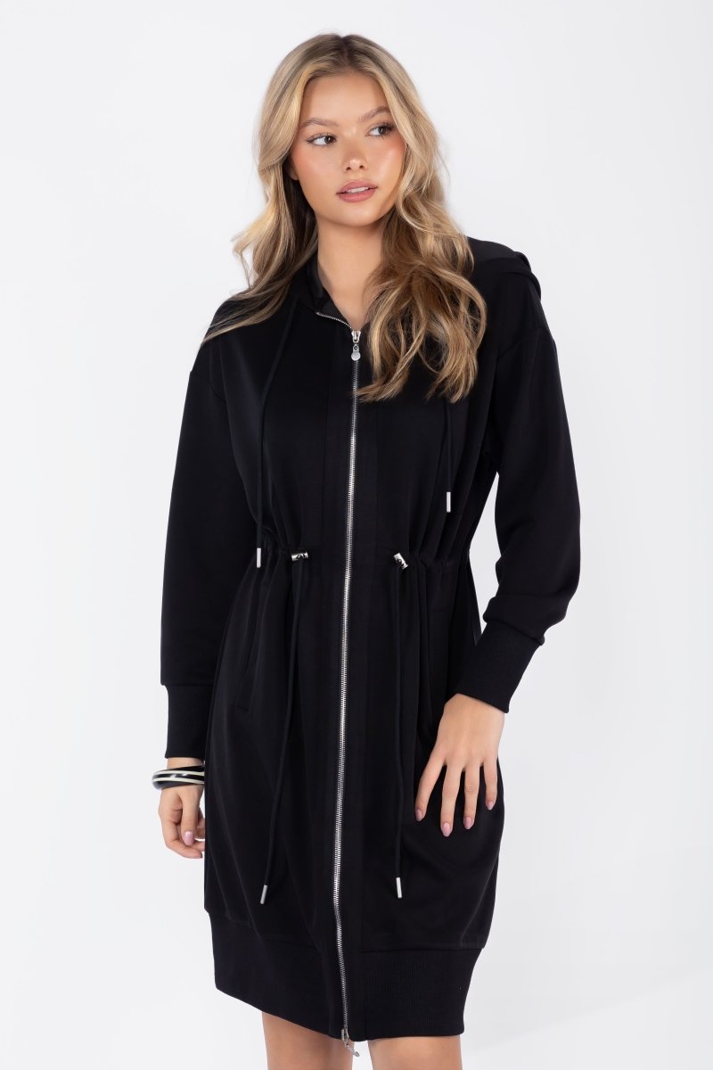 Mina Dress 40&quot; (Black) - Dress - Yakira Bella